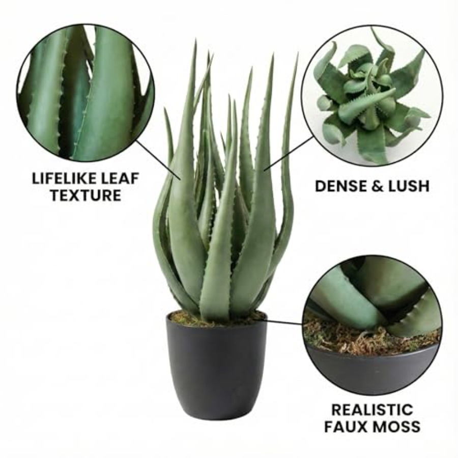 Large Potted Artificial Aloe V - đánh giá và giá Aloe Vera Pot