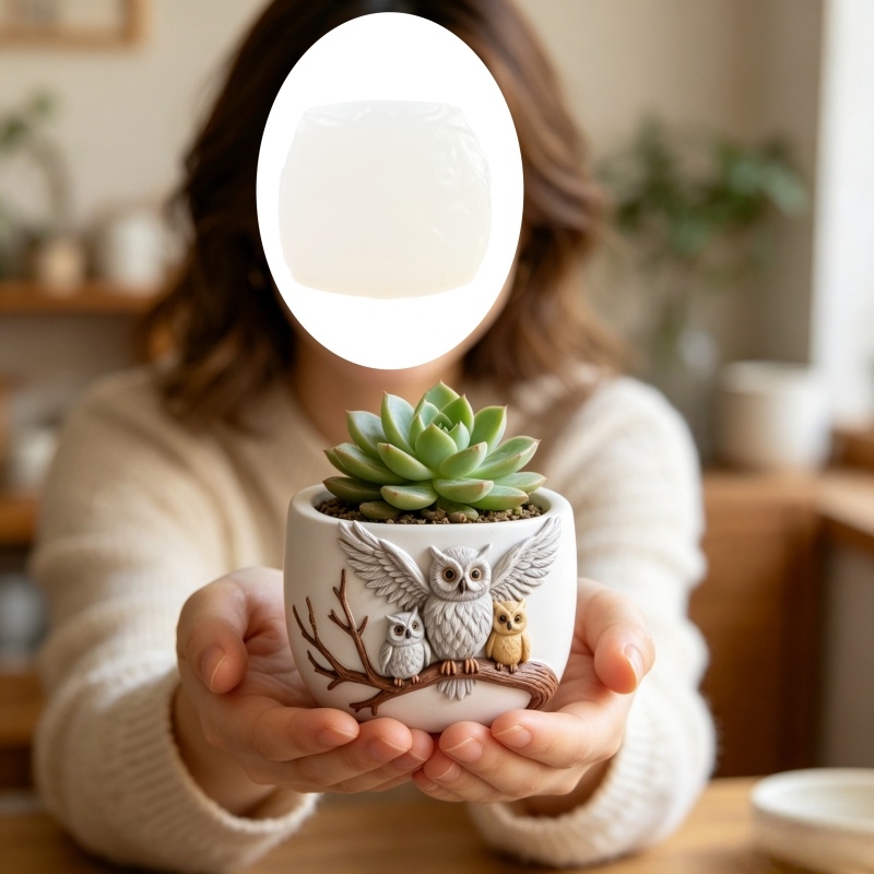 The owl standing on the branch - đánh giá và giá Echeveria Succulent