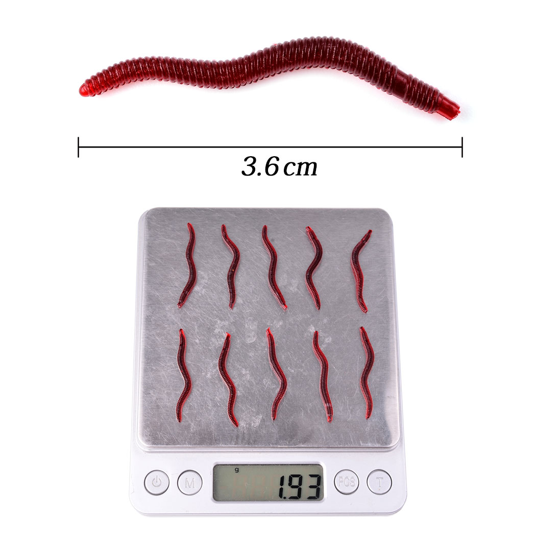 50pcs Lifelike Red Worm Soft L - đánh giá và giá Aglaonema Red
