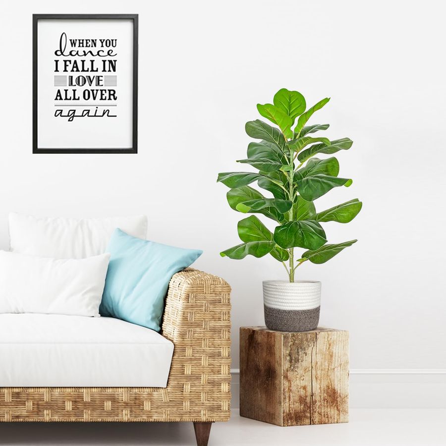 Artificial Fiddle Leaf Fig Tre - đánh giá và giá Ficus Lyrata Tree