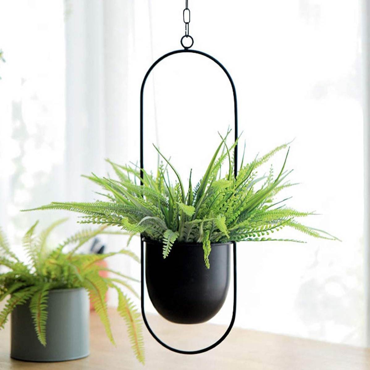 Hanging Iron Art Plant Pots Ba - đánh giá và giá Spider Plant Hanging