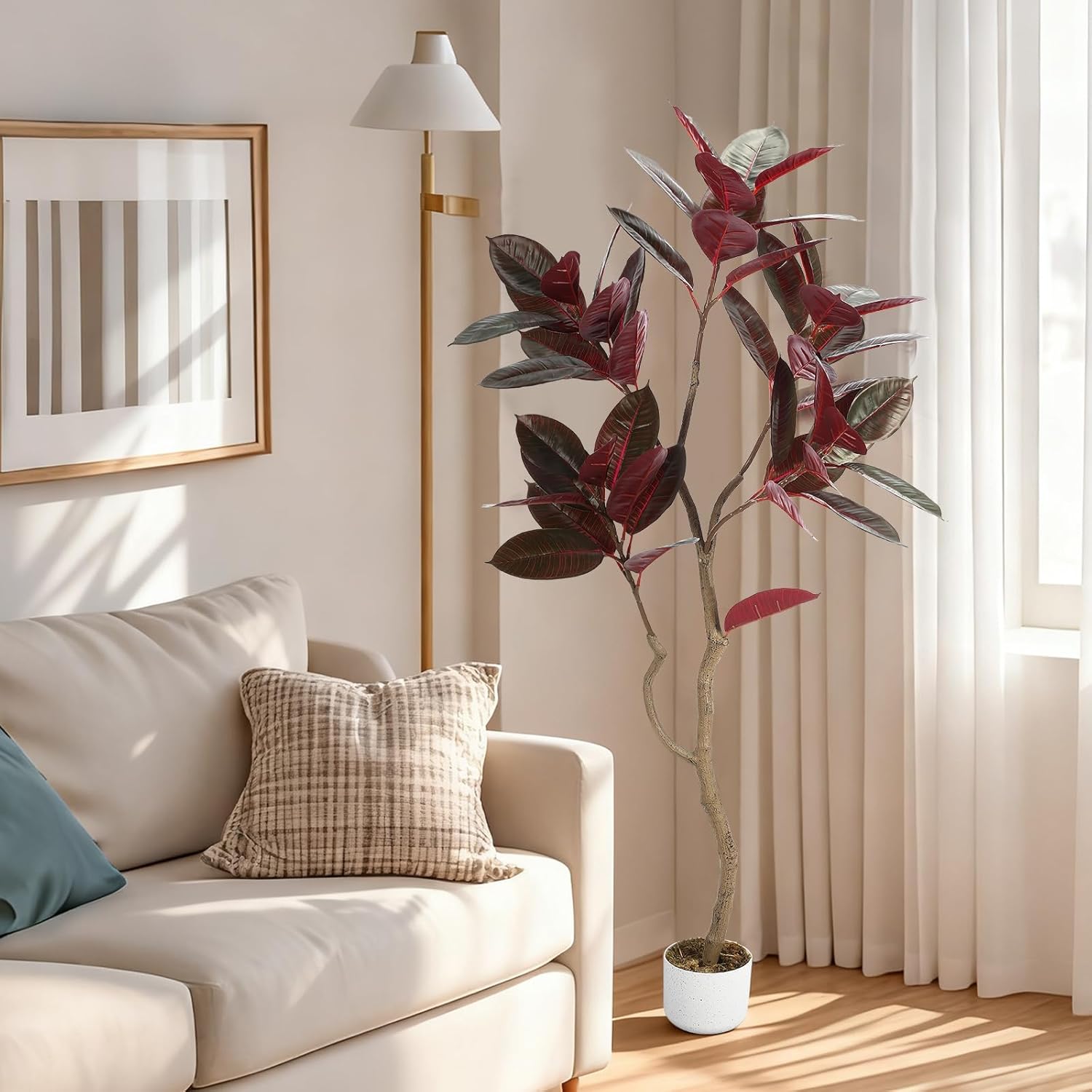 Artificial Fiddle Leaf Fig Tre - đánh giá và giá Ficus Lyrata Tree