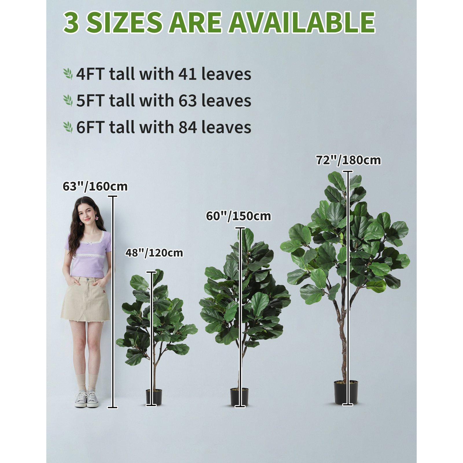 Artificial Fiddle Leaf Fig Tre - đánh giá và giá Ficus Lyrata Tree