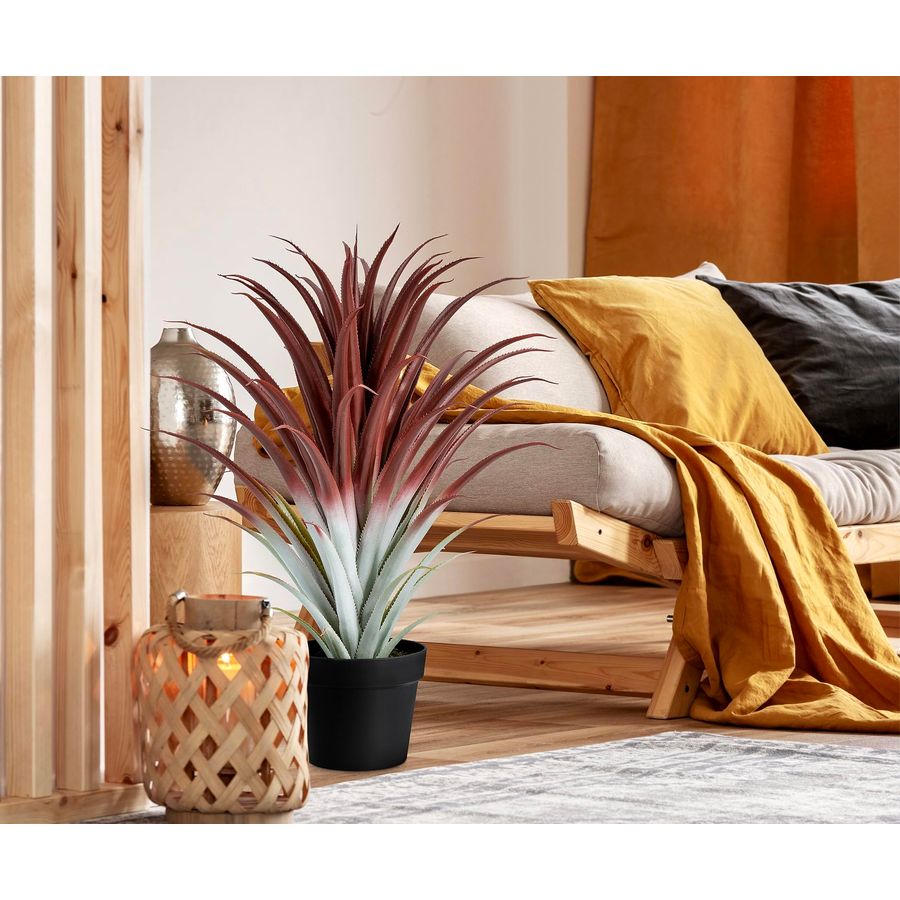 Hyper Realistic Big Red Artifi - đánh giá và giá Aloe Vera Pot