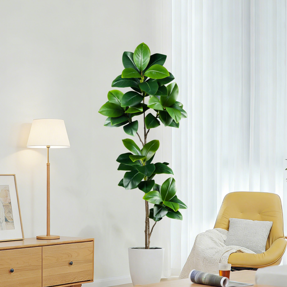 74-140cm Artificial Rubber Tre - đánh giá và giá Ficus Lyrata Tree