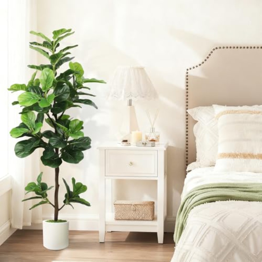 5Feet Artificial Fiddle Leaf F - đánh giá và giá Ficus Lyrata Tree