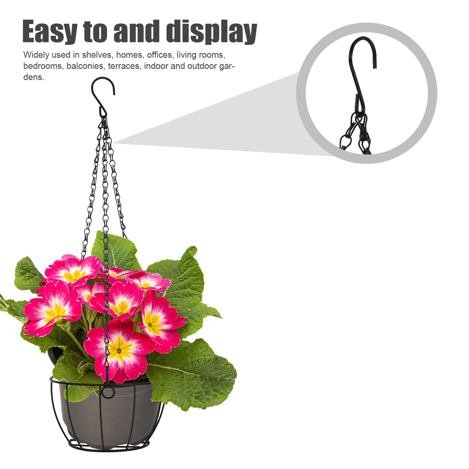 1Pc Iron Hanging Basket Flower - đánh giá và giá Spider Plant Hanging